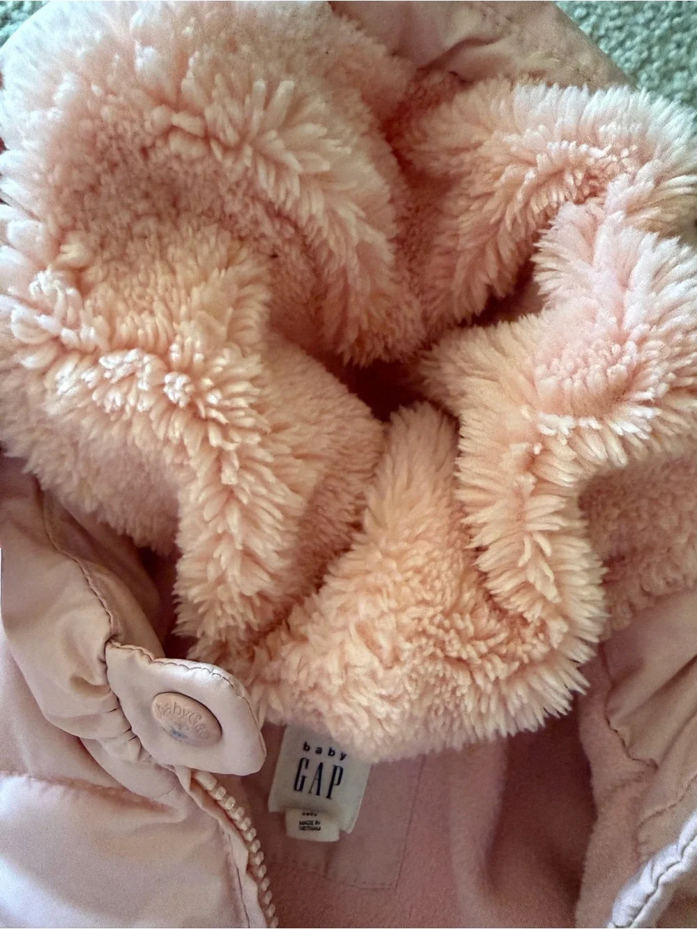 GAP Baby Soft Pink Fleece Jacket